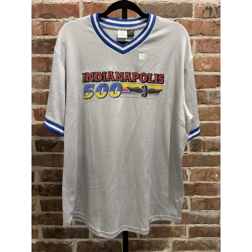 NWT Indianapolis Motor Speedway Shirt, Gray Men's Large, Indy‎ 500 Racing, NEW